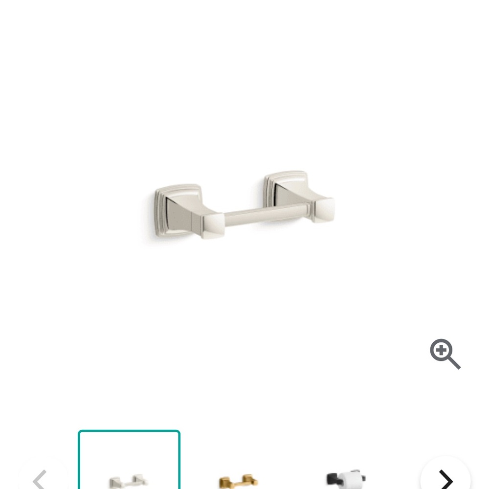 Kohler Riff Collection Toilet Paper Holder. New. Vibrant Polished Nickel Finish.